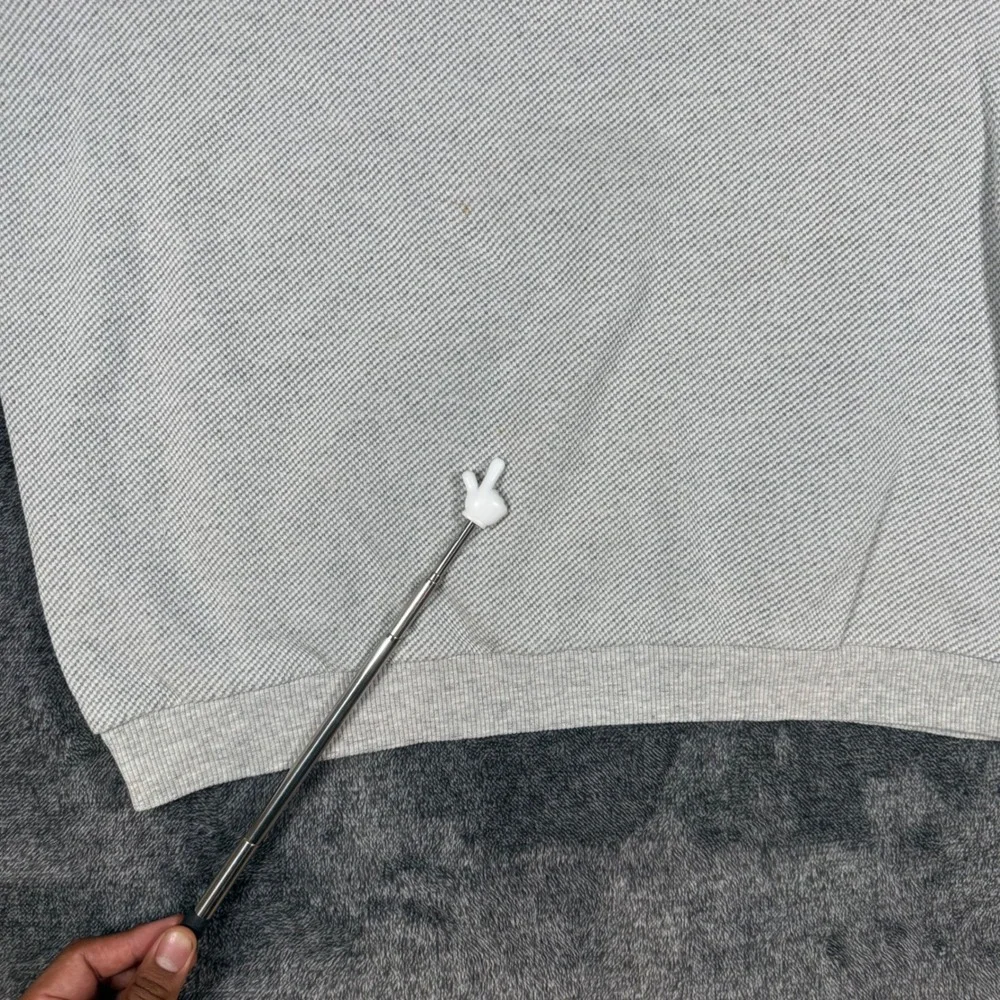Vintage Akwa Paris Las Vegas Sweatshirt Mens XL Gray Textured Knit Made in USA